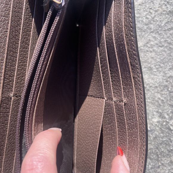 💖SOLD💖Gucci Long Continental Wallet Ophidia x GG Supreme Canvas Stripe - Picture 13 of 16